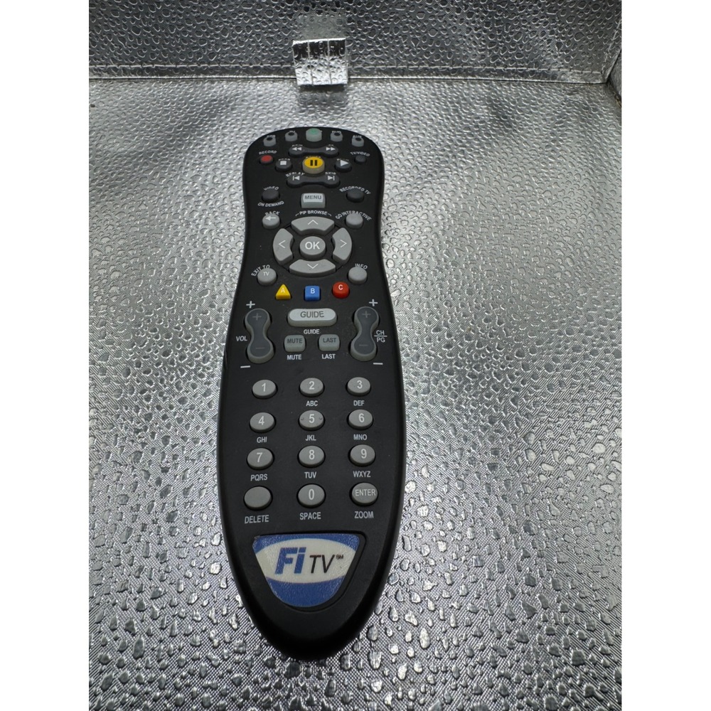 FiTV Replacement Remote Control for Cable Satellite TV Box Black DVR Universal